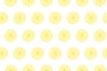 Lemons happy illustration, seamless lemon slices pattern Royalty Free Stock Photo