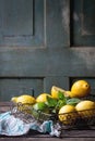 Lemons, limes and mint Royalty Free Stock Photo