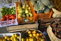 Lemons, Limes, Tomatoes and Pineapples at Ubud Market, Bali Indonesia