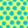 Lemons seamless pattern bright colours