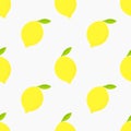 Lemons seamless pattern