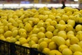 Lemons on shelf in store