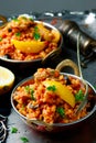 Lemony chicken stew giant couscous.