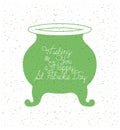 Lemprechaun cauldron with st patrick font