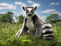 Lemur Catta Made With Generative AI illustration