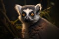 Lemur Catta portrait by Generative AI