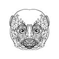 Lemur Head Mandala