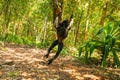 Lemur Indri indri, babakoto largest lemur from Madagascar Royalty Free Stock Photo