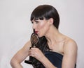 Lena Hall Kisses Her Statuette at 2014 Tony Awards