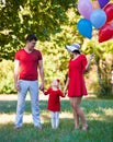 Lena_Misha-Dasha. Father, mother and daughter, balloons!