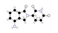 lenalidomide molecule, structural chemical formula, ball-and-stick model, isolated image immunomodulatory agents Royalty Free Stock Photo