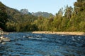 Lenca river and the mountains in the background Royalty Free Stock Photo