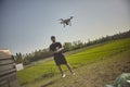 Drone dji Phantom in action 4