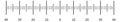 Length calibration scale. Ruler or indicator line measurement
