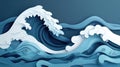 length merging wave Royalty Free Stock Photo