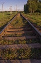 The length of the railway track