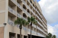 Length of upscale condominium building on beach