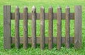 Length of wooden fencing