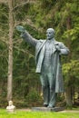 Lenin abandoned bronze sculpture