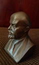 Lenin figure on brown background