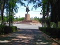 Lenin monument in the city of Osh Royalty Free Stock Photo