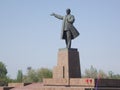 Lenin monument in the city of Osh. Royalty Free Stock Photo