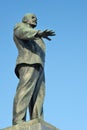 Lenin monument in the sky, Orel, Russia