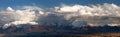 Lenin Peak from Alay range - Kyrgyz Pamir Mountains Royalty Free Stock Photo