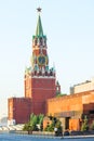 Lenin's Mausoleum and Kremlin tower