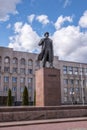 Lenin`s Statue in Hrodna Royalty Free Stock Photo