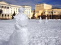 Lenin and snowmen