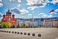 Daytime scenery of Lenin Square in Tula