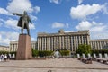 Lenin Statue on the Moskovskaya Ploshchad Moscow Square in St. Petersburg, Russia