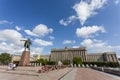 Lenin Statue on the Moskovskaya Ploshchad Moscow Square in St. Petersburg, Russia