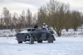 Old German armored car Sd.Kfz.247 from the Second World War Royalty Free Stock Photo