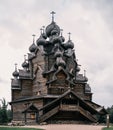 Wooden church on the territory of the ethnopark 'Bogoslovka Estate'. Popular name 'Petersburg Kizhi'.