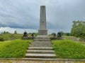 Leningrad region, Vyborg - 04.08.2023. Monument to Russian soldiers who fell during the capture of Vyborg