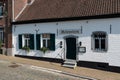 Lennik, Flemish Brabant Region, Belgium - Traditional white facade of a cafe