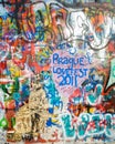 Lennon's wall in Prague Royalty Free Stock Photo