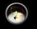 Lens aperture closeup Royalty Free Stock Photo