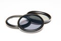 Lens Filters on white background