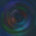 Lens flare effect dark indigo blue retro vortex with green red whirl effect, spiral circle wave with abstract swirl Royalty Free Stock Photo