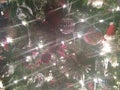 Lens Flares on Christmas Holiday Tree Royalty Free Stock Photo