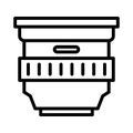 Lens vector thin line icon Royalty Free Stock Photo