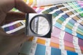 Lens and pantone Royalty Free Stock Photo