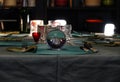 Lensball on a festive table in preparation Royalty Free Stock Photo