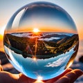 Lensball fotografie, AI-Generatet Royalty Free Stock Photo