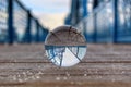 Lensball Refraction On A Bridge