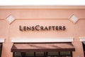 LensCrafters eyewear retail store sign Royalty Free Stock Photo