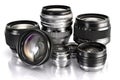 lenses isolated on white background. Generated by AI